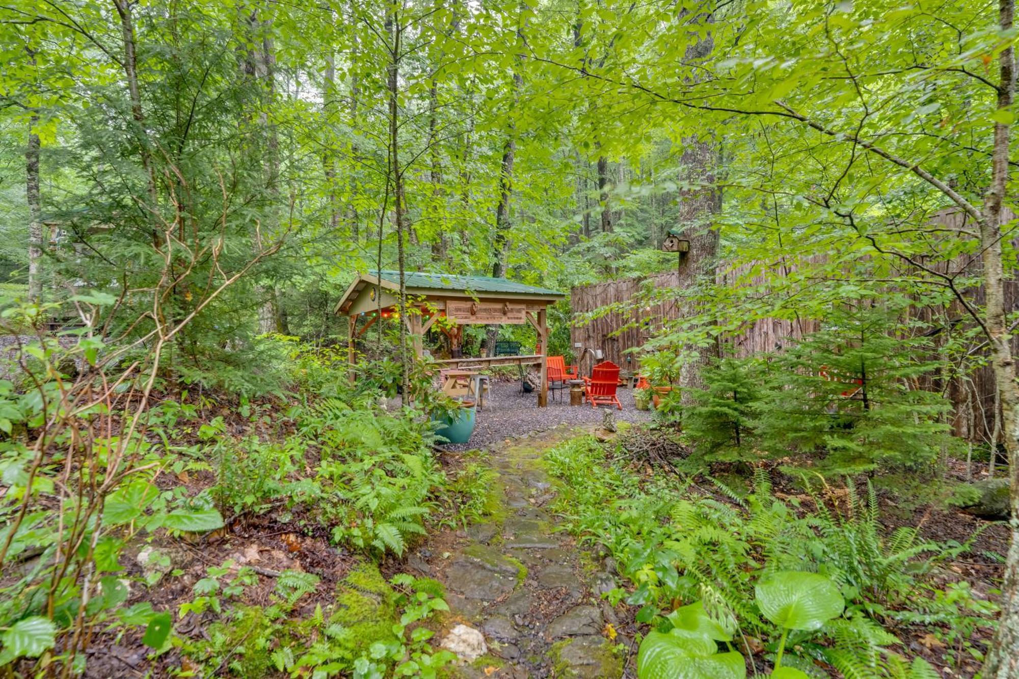 Lotsa Moose Lodge Pisgah Forest Waterfall Cabin! Burnsville Ngoại thất bức ảnh